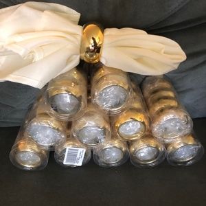 Gold napkin rings